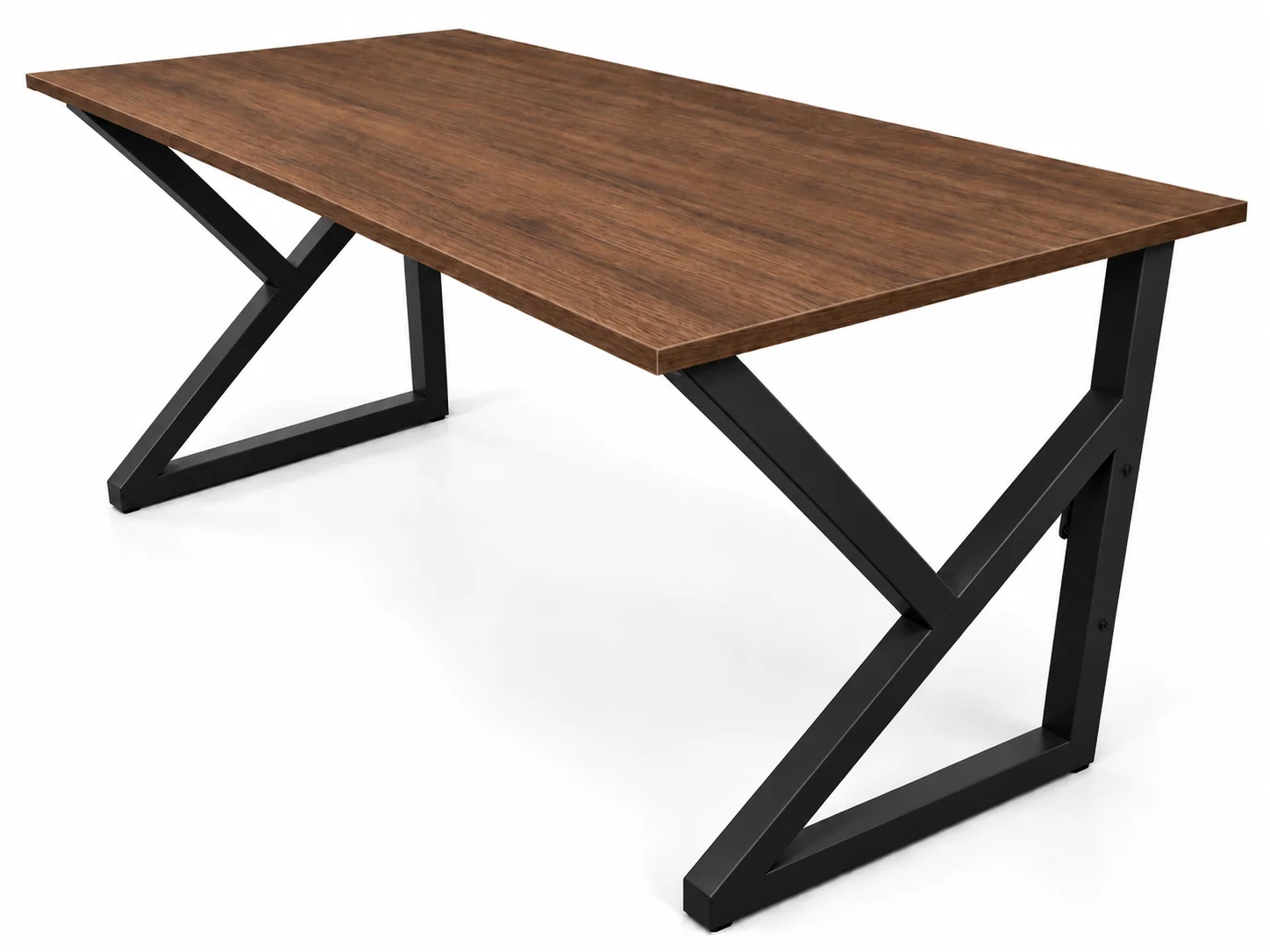 Bureau Zénith Bois — Plateau bois · Piètement noir