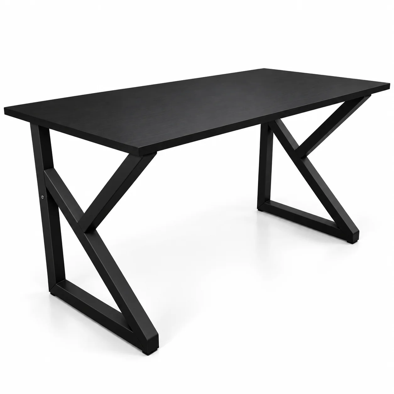 Bureau Zénith Noir — Plateau noir · Piètement noir